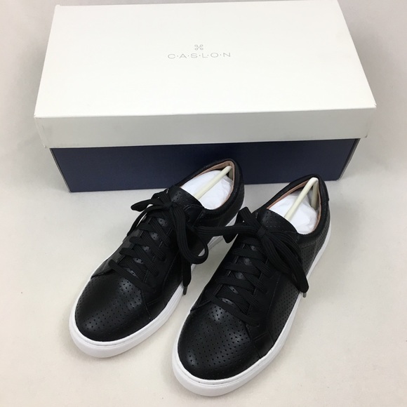 [Caslon] NEW IN BOX✨Black Leather Lace Up Sneakers - Picture 3 of 8
